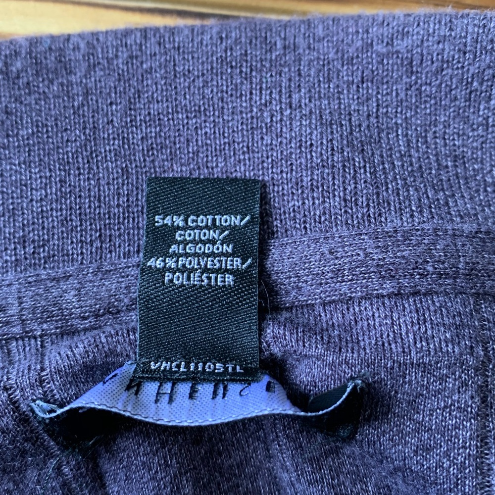 Van Heusen Purple 2 Button Collar Long Sleeve - Picture 4 of 6